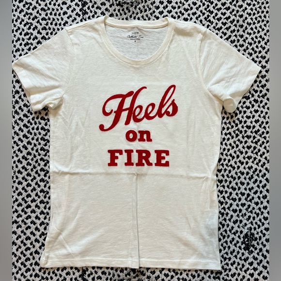 Women's Heels On Fire Graphic Tee - Picture 1 of 4